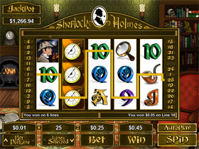 Play Sherlock Holmes Slot Game at Club USA Casino