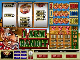 Play 1 Arm Bandit Casino Slots at All Slots Casino