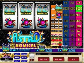 Play Astronomical Casino Slots at All Slots Casino