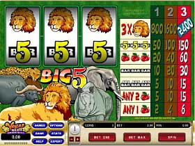 Play Big 5 Casino Slots at King Neptunes Casino
