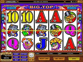 Play Big Top Casino Slots at Golden Reef Casino