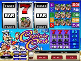 Play Captain Cash Casino Slots at All Slots Casino