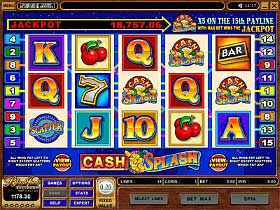 Play Cash Splash 5-Reel Casino Slots at Nostalgia Casino