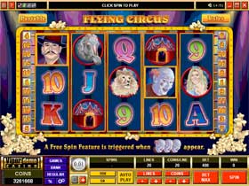 Play Flying Circus Casino Slots at Golden Reef Casino
