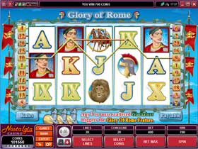 Play Glory of Rome Casino Slots at Golden Reef Casino