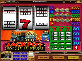 Play Jackpot Express Casino Slots at Music Hall Casino