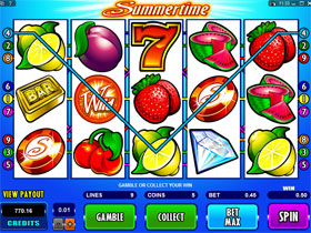Play Summertime Casino Slots at Golden Reef Casino