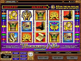 Play Treasure Nile Casino Slots at Golden Reef Casino