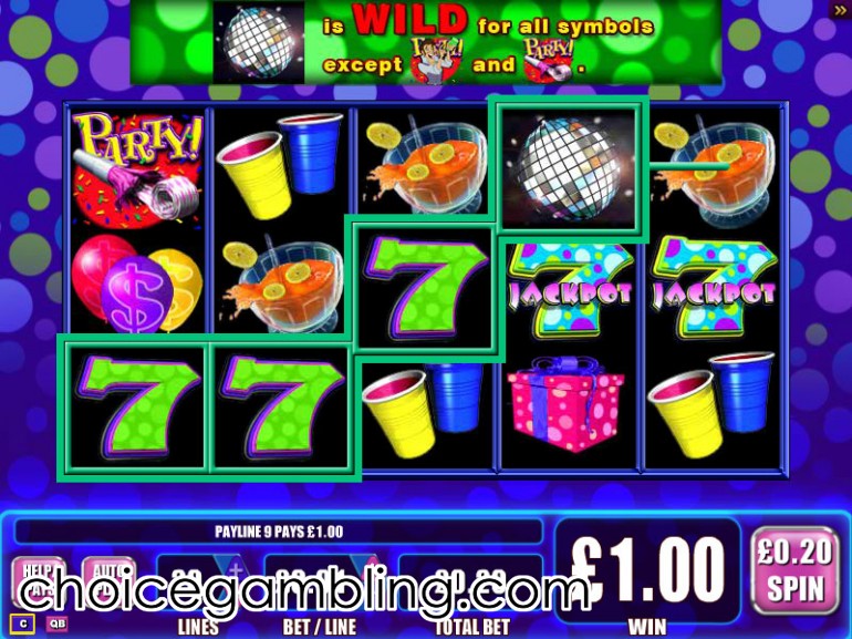 Party pooper slot machine